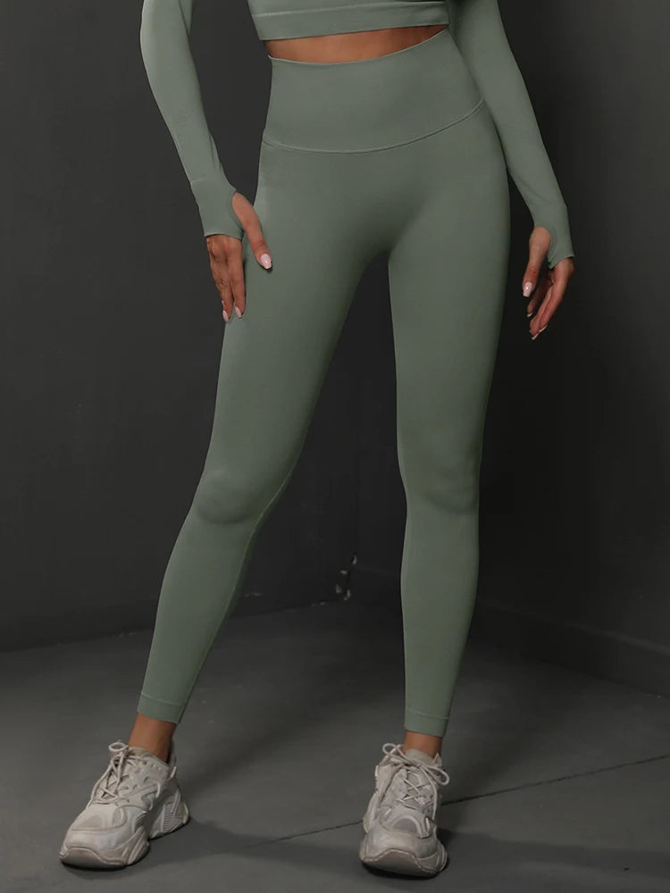 Women Yoga Leggings Hips Lifting Gym Leggings Seamless Sport Pants High Waist Fitness Leggings Workout Running Pants