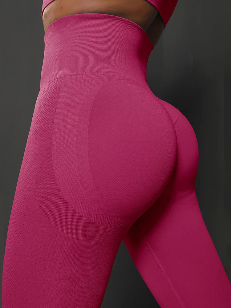 Women Yoga Leggings Hips Lifting Gym Leggings Seamless Sport Pants High Waist Fitness Leggings Workout Running Pants