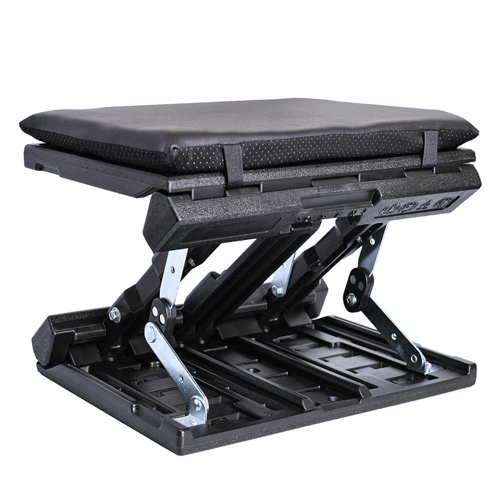 Ergonomic Adjustable Foot Rest for Under Desk Foldable Footrest with Removable Massage Beads Pad, Height & Angle Adjustable