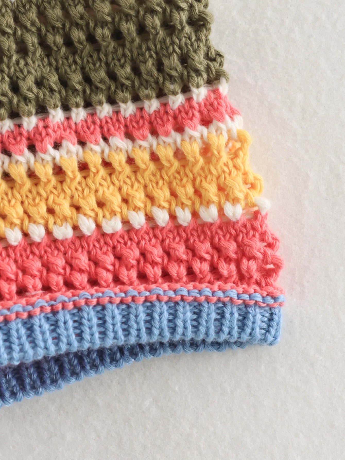 Color Stripe Knit Set Women Short Polo Neck Crop Top Retro Beach Shorts 2025 Summer Vacation Matching Outfit