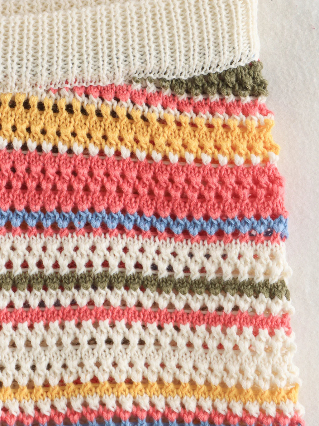 Color Stripe Knit Set Women Short Polo Neck Crop Top Retro Beach Shorts 2025 Summer Vacation Matching Outfit