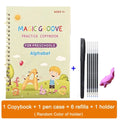 Writing Exercise Books English Groove Magic Practice Copybook Children's Book Learning Numbers Letters Alphabet Calligraphy Gift