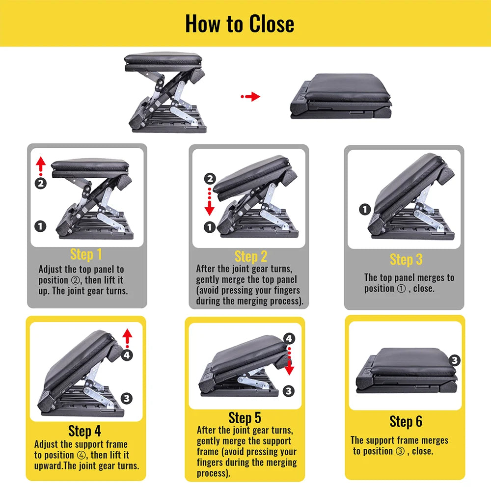 Ergonomic Adjustable Foot Rest for Under Desk Foldable Footrest with Removable Massage Beads Pad, Height & Angle Adjustable