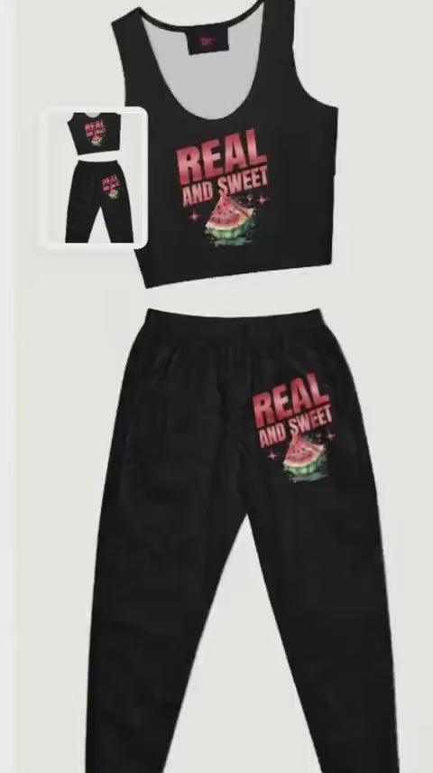 Real & Sweet Watermelon Two-Piece Set | Women's Summer Outfit